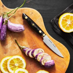 Kramer 3.5" Carbon Steel 2.0 Paring Knife By Zwilling -Peuget Knives Shop ZHK36700103 LS 02