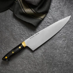 Kramer 10" Carbon Steel 2.0 Chef's Knife By Zwilling -Peuget Knives Shop ZHK36701263 LS 01