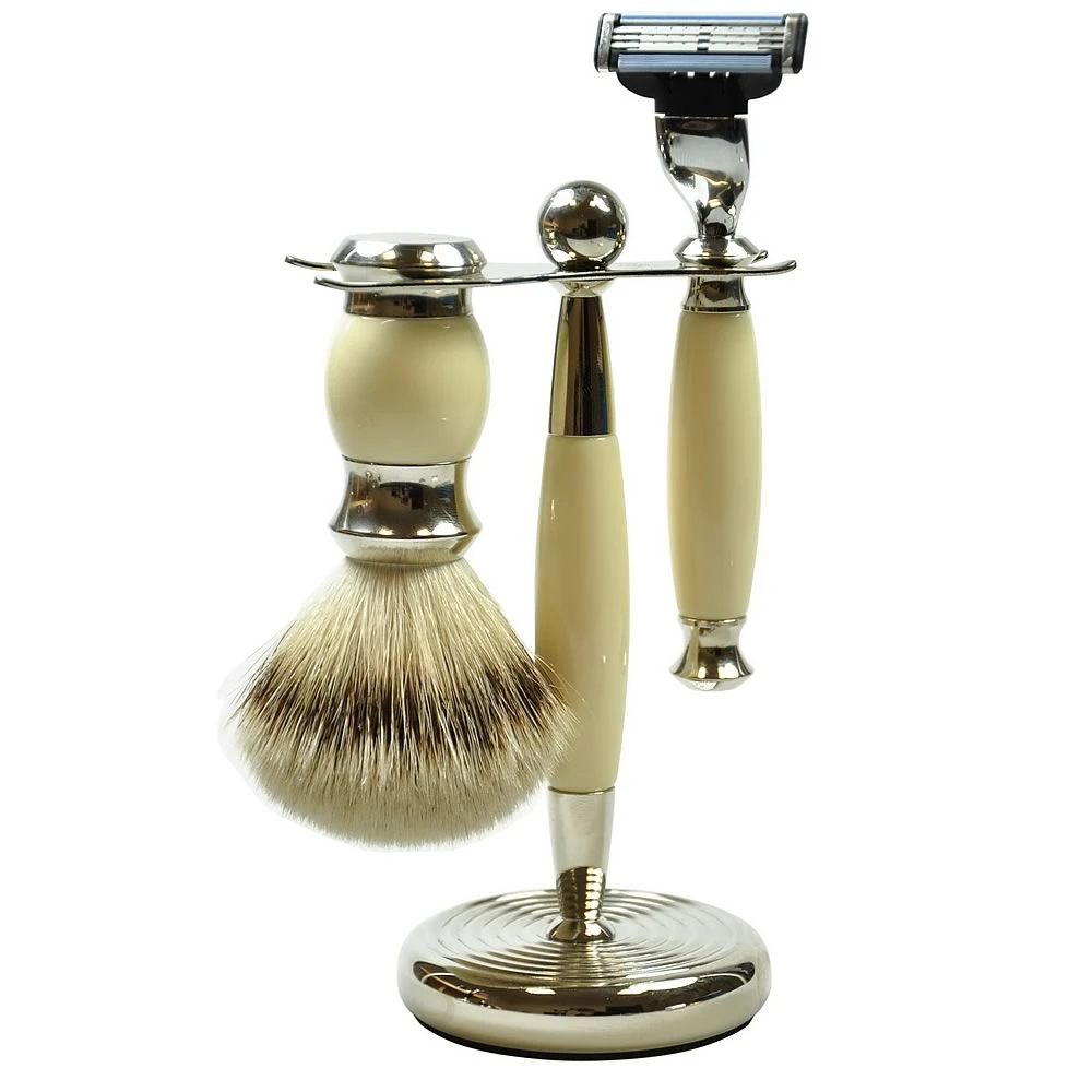 Golddachs Men's 3-Piece Shaving Set, Mach3 1 Golddachs Men's 3-Piece Shaving Set, Mach3