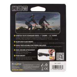 Nite Ize GripLit LED Handlebar Grip Lights - Red -Peuget Knives Shop niglt10r7.packaging.backx1000