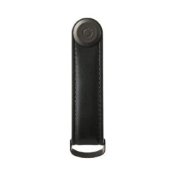Orbitkey 2.0 Black Leather Keychain -Peuget Knives Shop okltho2bkbkbk frontview x1000 9681838b 7291 48d3 8998 a7cc67184a08