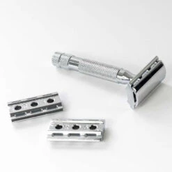 Rockwell 6C Fully Adjustable Safety Razor 12 Rockwell 6C Fully Adjustable Safety Razor -Peuget Knives Shop rr6cwc frontviewwithplatesx750