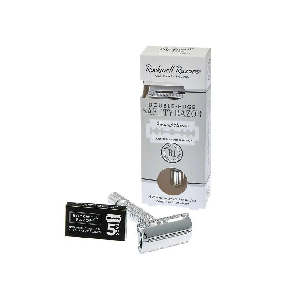 Rockwell R1 Rookie Safety Razor, White Chrome 2 Rockwell R1 Rookie Safety Razor, White Chrome - Image 2
