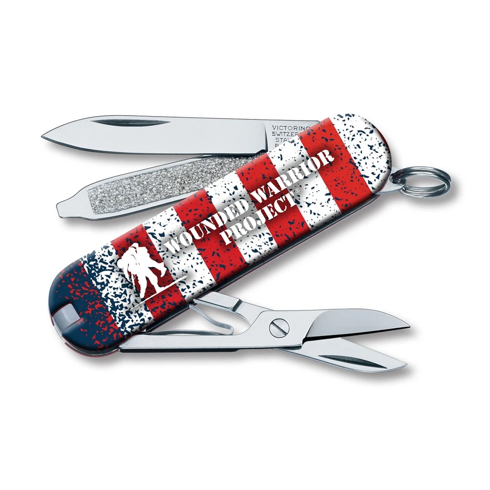 Victorinox Swiss Army Wounded Warrior Project Classic SD - American Flag With Wounded Warrior Logo 1 Victorinox Swiss Army Wounded Warrior Project Classic SD - American Flag With Wounded Warrior Logo