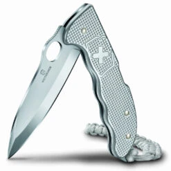 Victorinox Hunter Pro Alox Swiss Army Knife With Clip And Lanyard -Peuget Knives Shop sa9415m26 open standing x1000 1