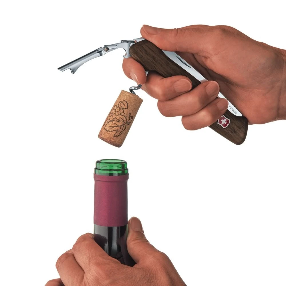 Victorinox Walnut Wine Master With Leather Pouch 5 Victorinox Walnut Wine Master With Leather Pouch - Image 5