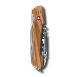 Victorinox Olive Wine Master Swiss Army Knife With Leather Pouch -Peuget Knives Shop sa970164 shieldx1000