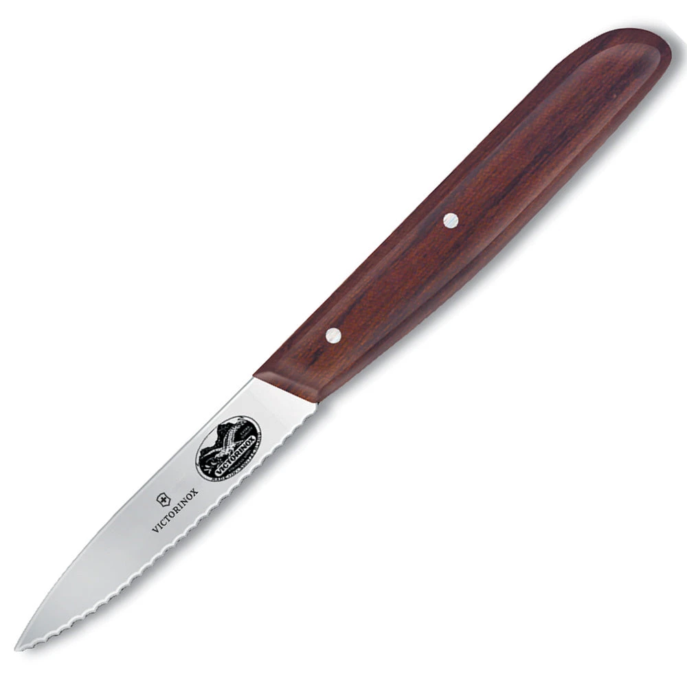 Victorinox Rosewood 3.25" Large Handle Serrated Paring Knife 1 Victorinox Rosewood 3.25" Large Handle Serrated Paring Knife