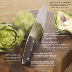 Kramer 3.5" Carbon Steel Paring Knife By Zwilling -Peuget Knives Shop zh kramer features